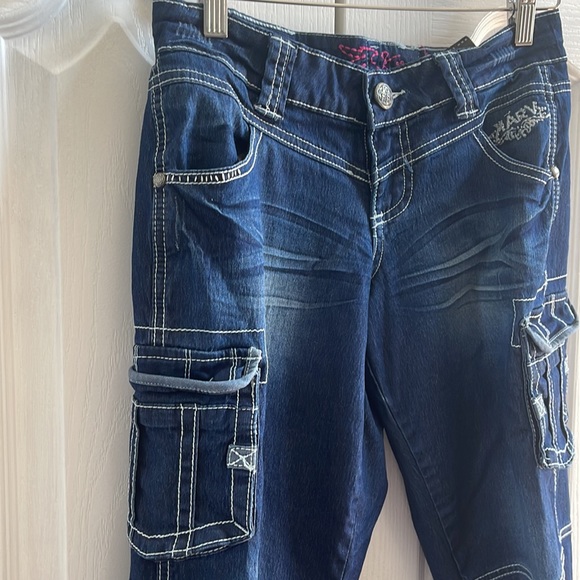 KARV Cargo Capri Denim Pant 25 - Picture 4 of 9